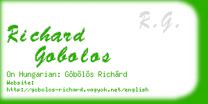 richard gobolos business card